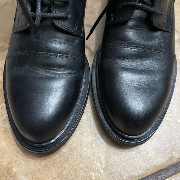 ANN DEMEULEMEESTER | Black Leather Combat Boots Size: 38 - Picture 3 of 10
